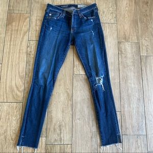 AG distressed skinny jeans size 27r